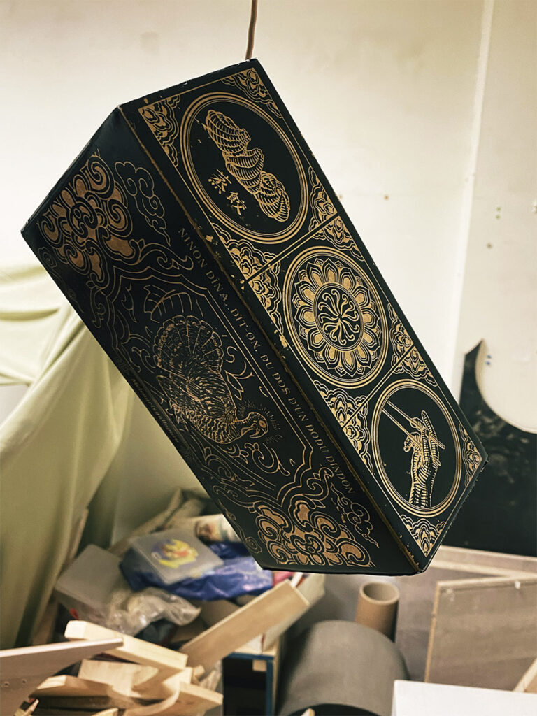 Mise en séchage du vernis